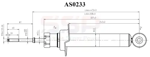 Амортизатор 341445 4062002 AS0233 SSP