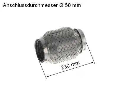 Гофра глушителя HJS 83 00 8503 L= d=