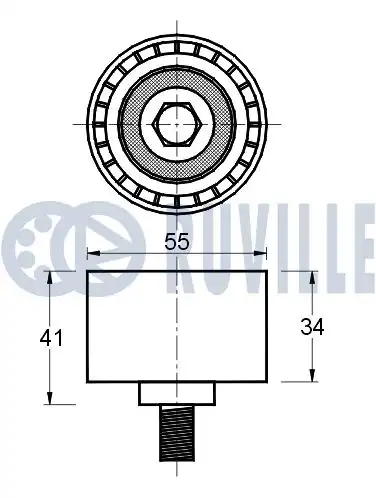 Ролик ГРМ 541171 RUVILLE