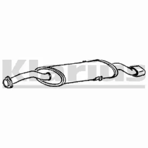 глушитель задняя часть AR 260511 KLARIUS