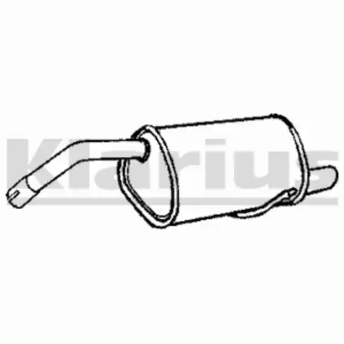 глушитель задняя часть AR 230672 KLARIUS
