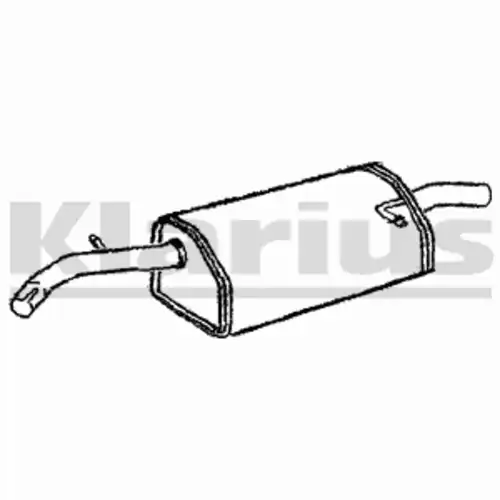 глушитель задняя часть Daew 220627 KLARIUS