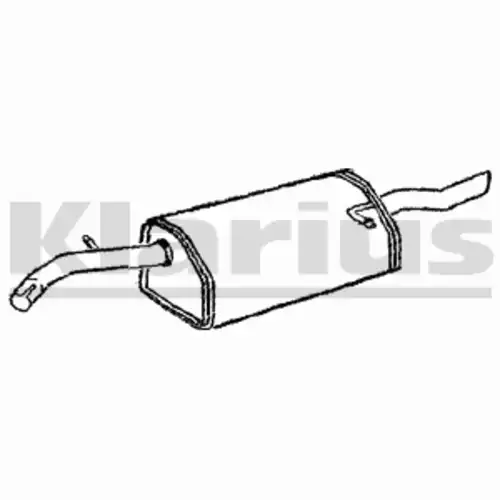 глушитель задняя часть Daew 230716 KLARIUS