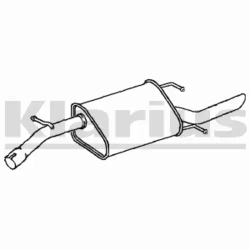 глушитель задняя часть Daew 230976 KLARIUS