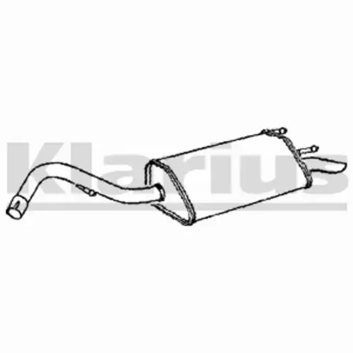 глушитель задняя часть Ford 230577 KLARIUS