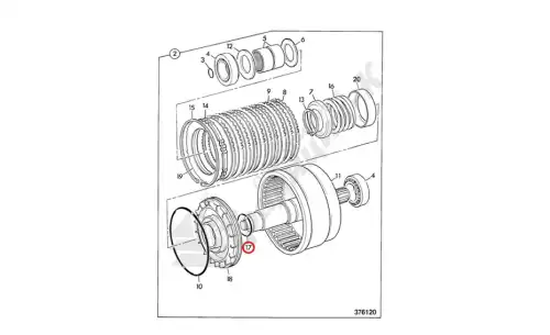 Кольцо JCB 82800224 DELTAPARTS