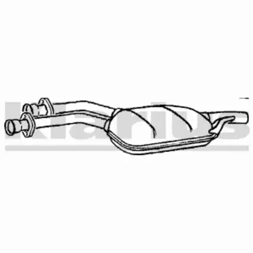 глушитель средняя часть MB 220944 KLARIUS