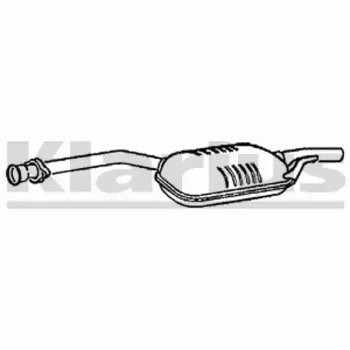 глушитель средняя часть MB 220158 KLARIUS