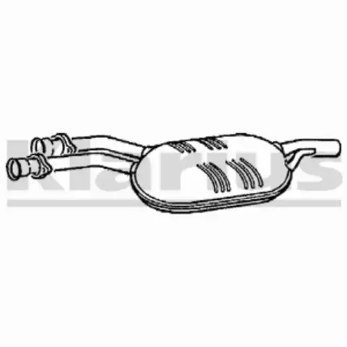 глушитель средняя часть MB 210370 KLARIUS