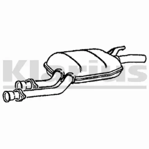 глушитель средняя часть MB 220162 KLARIUS