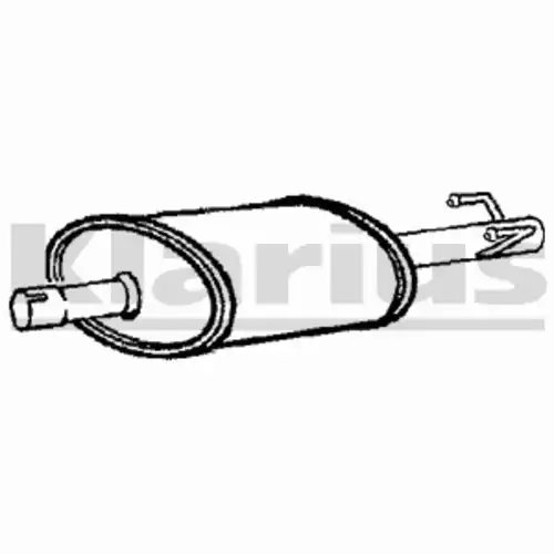 глушитель задняя часть MB 210876 KLARIUS