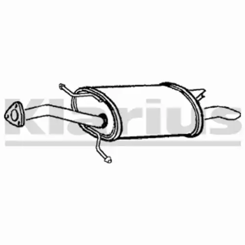 глушитель задняя часть Mits 220787 KLARIUS