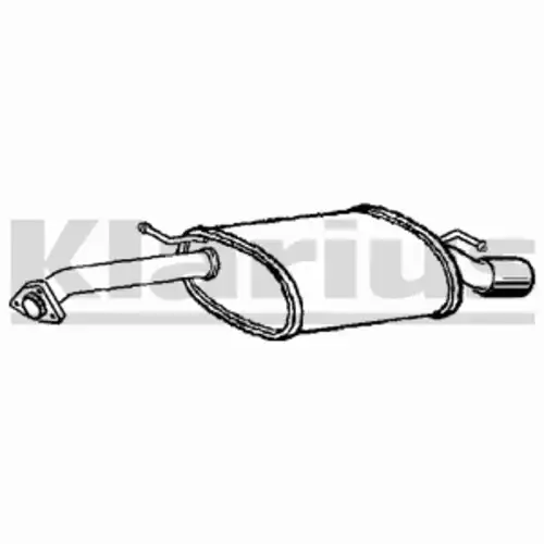 глушитель задняя часть Mits 220951 KLARIUS