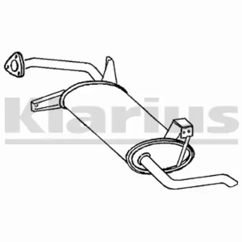 глушитель задняя часть Mits 230867 KLARIUS