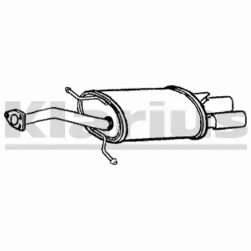 глушитель задняя часть Mits 230820 KLARIUS
