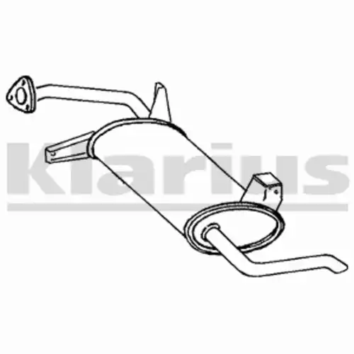 глушитель задняя часть Mits 230868 KLARIUS