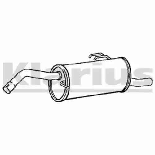 глушитель задняя часть Mits 230995 KLARIUS