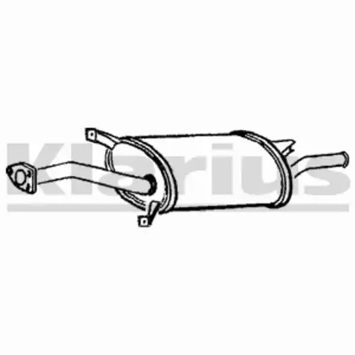 глушитель задняя часть Mits 230515 KLARIUS