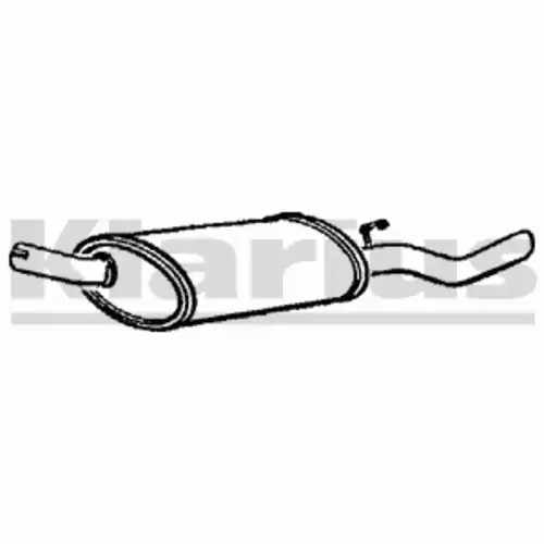 глушитель задняя часть Opel 210102 KLARIUS