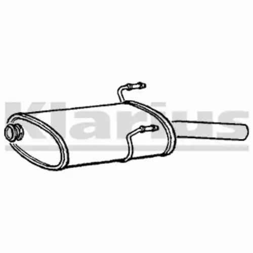 глушитель задняя часть Peug 210575 KLARIUS