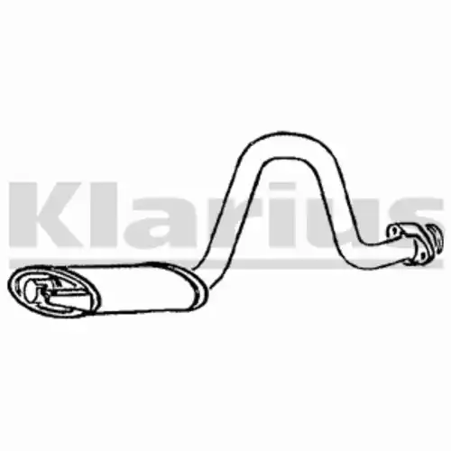 глушитель средняя часть Peug 220180 KLARIUS