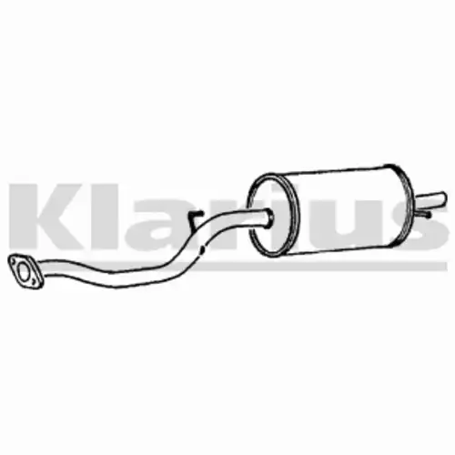 глушитель задняя часть Sub 240340 KLARIUS