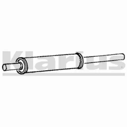 глушитель средняя часть VW 210281 KLARIUS