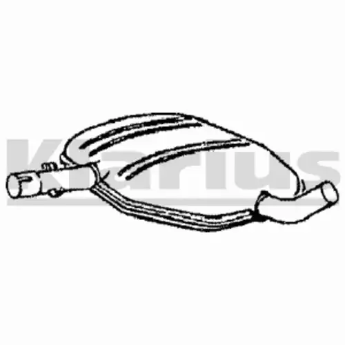 глушитель средняя часть VW 210286 KLARIUS