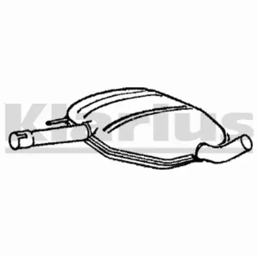 глушитель средняя часть VW 210290 KLARIUS