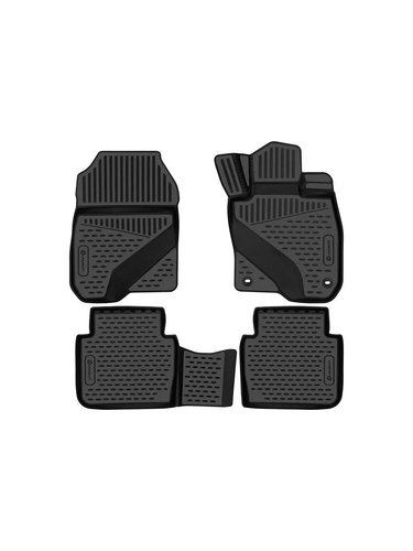 Коврики в салон AUTOFAMILY ELEMENT3DAN0437210K Honda CR-V 2018-н.в. 4 шт., черный