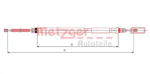 глушитель средняя часть Peug 491.4 METZGER