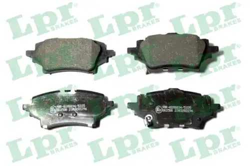 Тормозные колодки дисковые LPR 05P2296