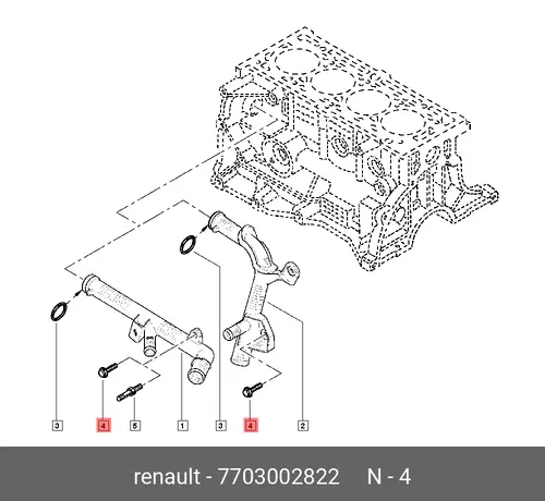  Болт М8 7703002822 RENAULT