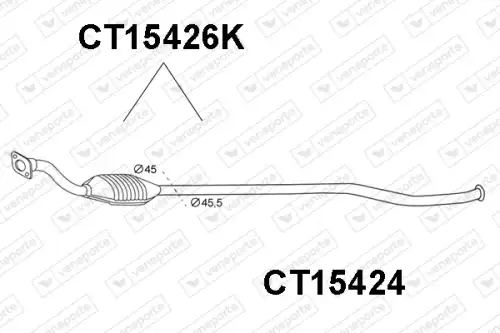 катализатор глушителя Citr CT15426K VENEPORTE