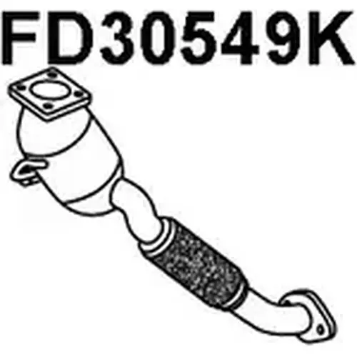 катализатор глушителя Ford FD30549K VENEPORTE
