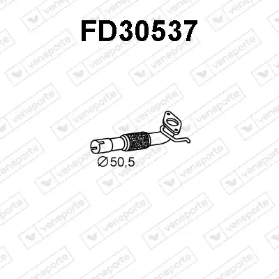 Гофра глушителя VENEPORTE FD30573 L= d=