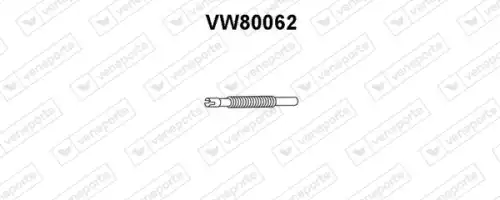 Гофра глушителя VENEPORTE VW80062 L= d=