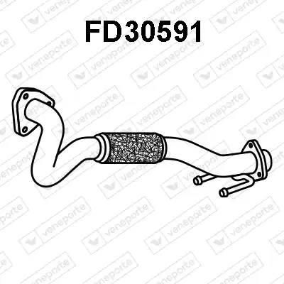 труба глушителя приемная VW FD30591 VENEPORTE