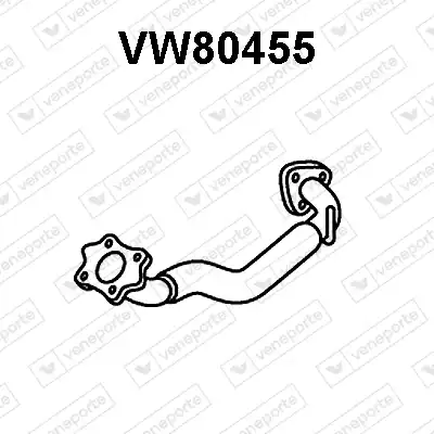 труба глушителя приемная VW VW80455 VENEPORTE