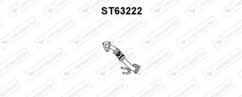 труба глушителя приемная VW ST63222 VENEPORTE