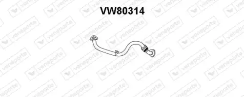 труба глушителя приемная VW VW80314 VENEPORTE
