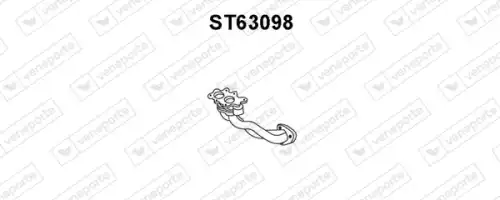 труба глушителя приемная VW ST63098 VENEPORTE