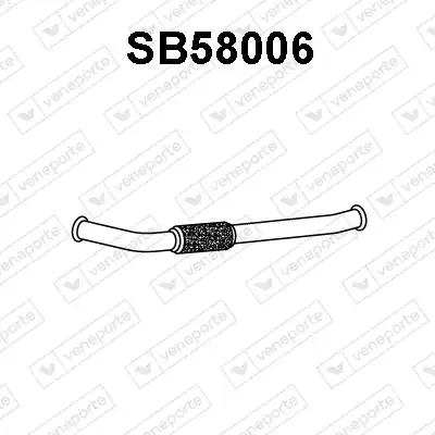 Гофра глушителя VENEPORTE SB58006 L= d=