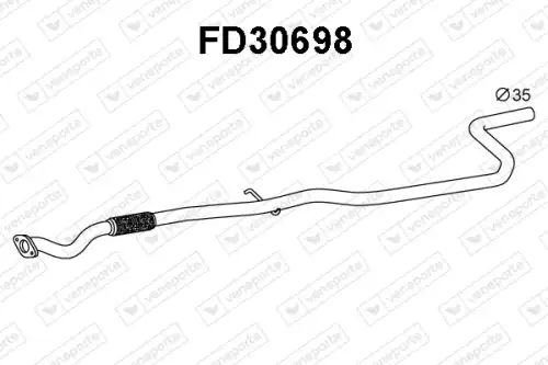 Гофра глушителя VENEPORTE FD30698 L= d=