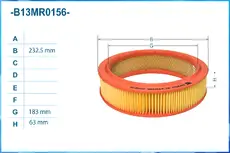 Фильтр воздушный CWORKS B13MR0156