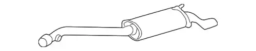 Глушитель JZW253609BB VAG