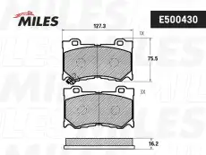 Тормозные колодки дисковые передняя ось MILES E500430