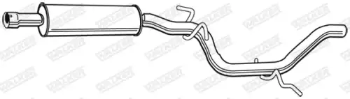глушитель средняя часть Skod 23029 WALKER