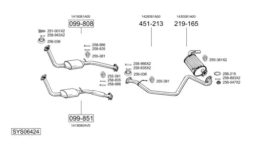 Katalizator 099-851 BOSAL