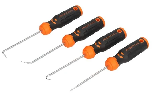 Inspection tools set curved hook straight with bent tip with pike 0X0071B4 PROFITOOL